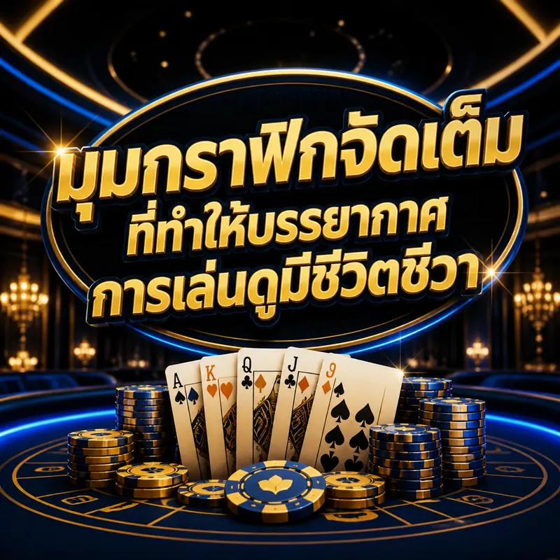 มุมกราฟิกจัดเต็มที่ทำให้บรรยากาศการเล่นดูมีชีวิตชีวา